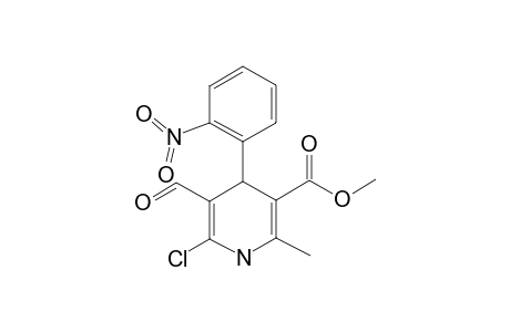 METHYL-6-CHLORO-5-FORMYL-2-METHYL-4-(2'-NITROPHENYL)-1,4-DIHYDROPYRIDINE-3-CARBOXYLATE