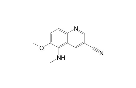 3-Cyano-6-methoxy-5-methylaminoquinoline