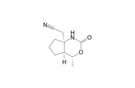 2-[(4R,4aS,7aS)-4-Methyl-2-oxo-octahydro-cyclopenta[d][1,3]oxazin-7a-yl]acetonitrile