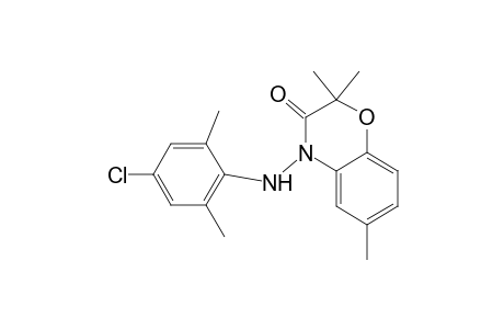 2H-1,4-Benzoxazin-3(4H)-one, 4-[(4-chloro-2,6-dimethylphenyl)amino]-2,2,6-trimethyl-