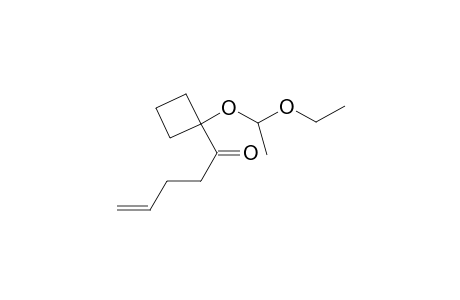 But-3-enyl 1-(1,3-dioxa-2-methylpentyl)cyclobutyl ketone