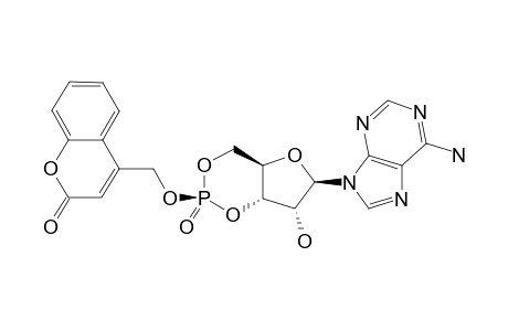 4-[[(1S,3S,6R,8R,9R)-8-(6-aminopurin-9-yl)-9-hydroxy-3-keto-2,4,7-trioxa-3$l^{5}-phosphabicyclo[4.3.0]nonan-3-yl]oxymethyl]coumarin