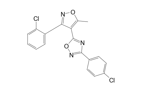3-(p-chlorophenyl)-5-[3-(o-chlorophenyl)-5-methyl-4-isoxazolyl]-1,2,4-oxadiazol