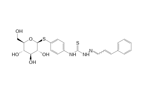 cinnamaldehyde, 4-[p-(beta-D-glucosylthio)phenyl]-3-thiosemicarbazone