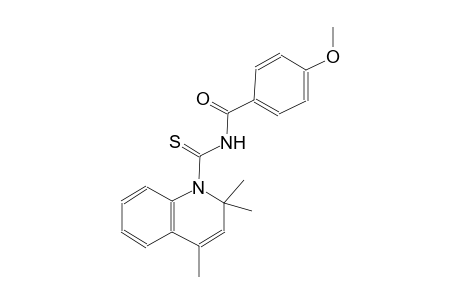 4-methoxy-N-[(2,2,4-trimethyl-1(2H)-quinolinyl)carbothioyl]benzamide