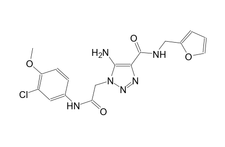 5-amino-1-[2-(3-chloro-4-methoxyanilino)-2-oxoethyl]-N-(2-furylmethyl)-1H-1,2,3-triazole-4-carboxamide