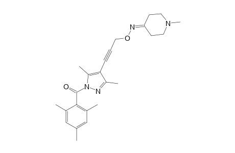 1-METHYL-4-PIPERIDONE-O-[3-[1-(2,4,6-TRIMETHYLBENZOYL)-3,5-DIMETHYL-1H-PYRAZOL-4-YL]-2-PROPYN-1-YL]-OXIME