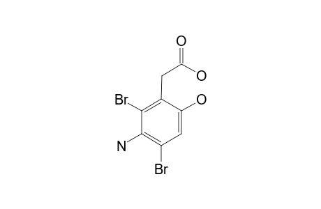 2-(3-AMINO-2,4-DIBROMO-6-HYDROXYPHENYL)-ACETIC_ACID