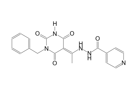 N'-[(1E)-1-(1-benzyl-2,4,6-trioxotetrahydro-5(2H)-pyrimidinylidene)ethyl]isonicotinohydrazide