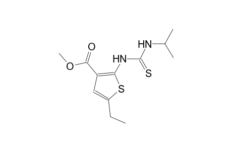 methyl 5-ethyl-2-{[(isopropylamino)carbothioyl]amino}-3-thiophenecarboxylate