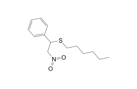 Hexyl(2-nitro-1-phenylethyl)sulfide