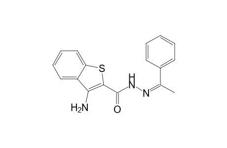 3-Amino-N'-(1-phenylethylidene)benzo[b]thiophene-2-carbohydrazide