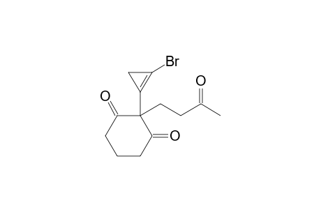 2-[2'-Bromo-1'-cyclopropenyl]-2-(3'-oxobutyl)cyclohexane-1,3-dione