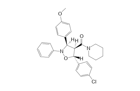 3RS-(3R*,4R*,5S*)-2-PHENYL-3-(4-METHOXYPHENYL)-5-(4-CHLOROPHENYL)-4-PIPERIDINYLOXO-ISOXAZOLIDINE
