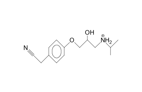 1-(4-Cyanomethyl-phenoxy)-3-isopropylammonio-2-propanol cation