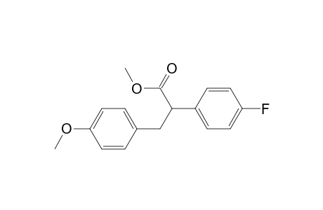 Methyl 2-(4-fluorophenyl)-3-(4-methoxyphenyl)propanoate