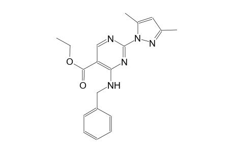 ethyl 4-(benzylamino)-2-(3,5-dimethyl-1H-pyrazol-1-yl)-5-pyrimidinecarboxylate