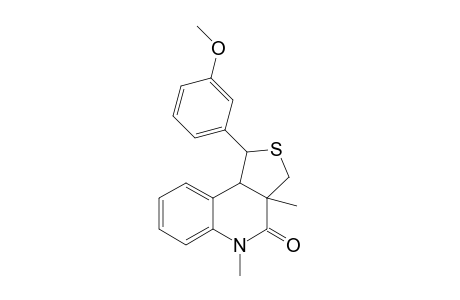 1-(3-Methoxyphenyl)-3a,5-dimethyl-1,3,3a,9b-tetrahydrothieno[3,4-c]quinolin-4(5H)-one