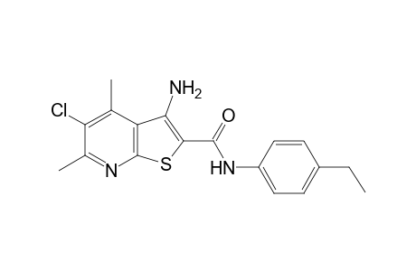 3-Amino-5-chloro-N-(4-ethylphenyl)-4,6-dimethylthieno[2,3-b]pyridine-2-carboxamide