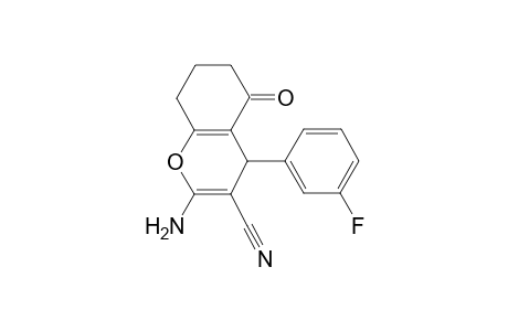 2-Amino-4-(3-fluorophenyl)-5-oxo-5,6,7,8-tetrahydro-4H-chromene-3-carbonitrile