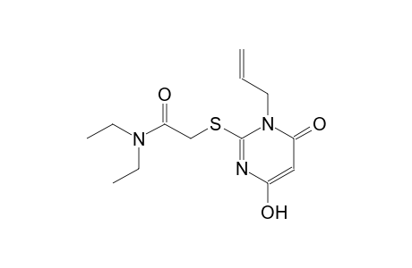 2-[(1-allyl-4-hydroxy-6-oxo-1,6-dihydro-2-pyrimidinyl)sulfanyl]-N,N-diethylacetamide
