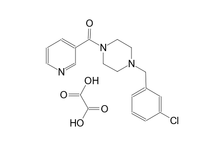 (4-(3-chlorobenzyl)piperazin-1-yl)(pyridin-3-yl)methanone oxalate