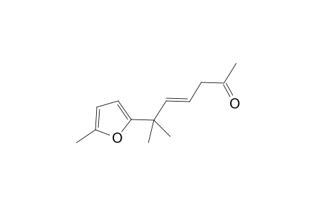 (E)-6-Methyl-6-(5-methyl-2-furyl)hept-4-en-2-one