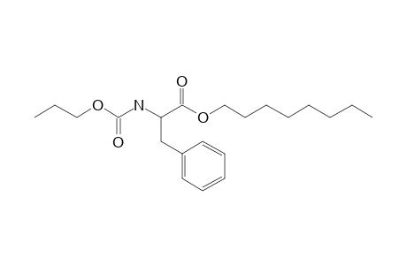 L-Phenylalanine, N-propoxycarbonyl-, octyl ester