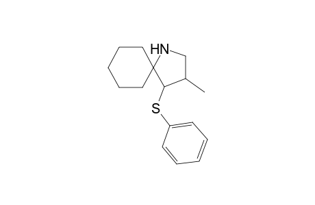 anti-(3RS,4SR)-3-Methyl-4-(phenylthio)-1-azaspiro[4.5]decane
