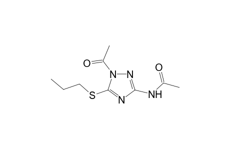 N-[1-Acetyl-5-(propylsulfanyl)-1H-1,2,4-triazol-3-yl]acetamide