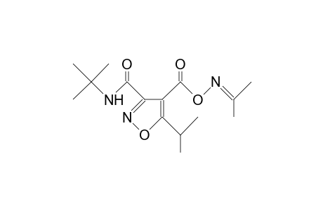 5-Isopropyl-3,4-isoxazoledicarboxylic acid, 3-N-T -butyl amide 4-(2-propylidene-amino) ester