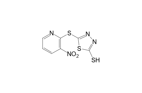 5-[(3-nitro-2-pyridyl)thio]-1,3,4-thiadiazole-2-thiol