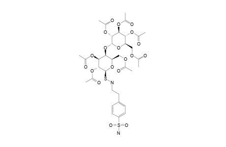 N-4-(AMINOSULFONYL)-PHENETHYL-S-(2,2',3,3',4',6,6'-HEPTA-O-ACETYL-1-THIO-BETA-MALTOSYL)-SULFENAMIDE