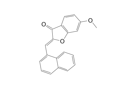 3(2H)-Benzofuranone, 6-methoxy-2-(1-naphthalenylmethylene)-, (E)-