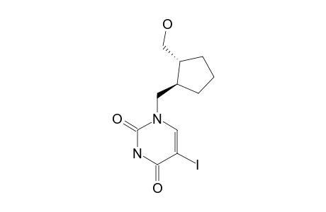 5-iodo-1-[[(1R,2R)-2-methylolcyclopentyl]methyl]pyrimidine-2,4-quinone