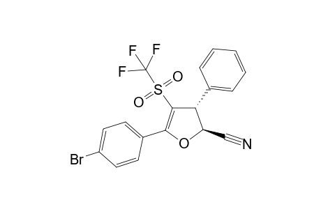 2-Cyano-3-phenyl-4-trifluoromethylsulfonyl-5-(4-bromophenyl)-trans-2,3-dihydrofuran