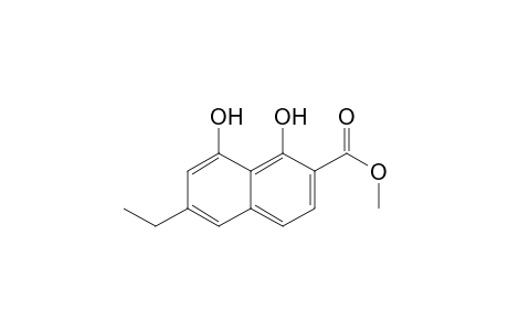 2-carbomethoxy-1,8-dihydroxy-6-ethylnaphthalene