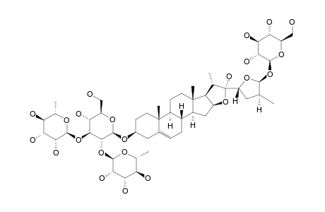 3-O-BETA-CHACOTRIOSYL-26-O-BETA-D-GLUCOPYRANOSYL-(22S,23S,25R,26S)-3-BETA,22-ALPHA,26-TRIHYDROXYFUROST-5-EN-23,26-EPOXIDE