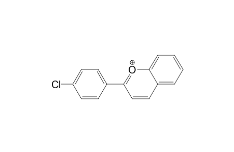 1-Benzopyrylium, 2-(4-chlorophenyl)-