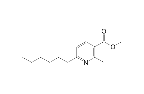 6-hexyl-2-methyl-3-pyridinecarboxylic acid methyl ester