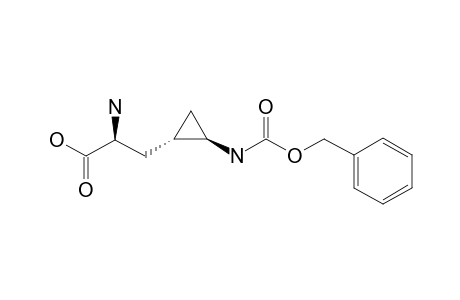 N(OMEGA)-Z-PROTECTED-(2S,1'S,2'R)-3-(2'-AMINOCYCLOPROPYL)-ALANINE