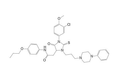4-imidazolidineacetamide, 1-(3-chloro-4-methoxyphenyl)-5-oxo-3-[3-(4-phenyl-1-piperazinyl)propyl]-N-(4-propoxyphenyl)-2-thioxo-