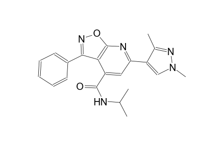 isoxazolo[5,4-b]pyridine-4-carboxamide, 6-(1,3-dimethyl-1H-pyrazol-4-yl)-N-(1-methylethyl)-3-phenyl-