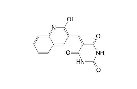 2,4,6(1H,3H,5H)-pyrimidinetrione, 5-[(2-hydroxy-3-quinolinyl)methylene]-