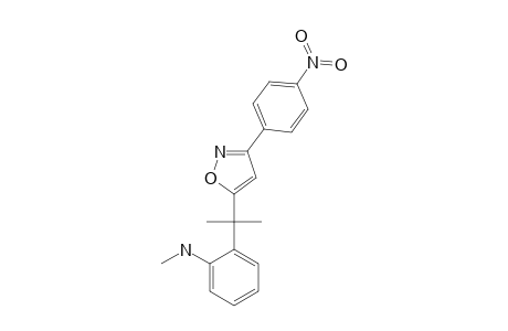 3-PARA-NITROPHENYL-5-(1-METHYL-1-ORTHO-METHYLAMINOPHENYLETHYL)-ISOXAZOLE