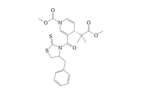 (4S,4'S)-4-(1-Methoxycarbonyl-1-methylethyl)-3-(4'-benzyl-2'-thioxo-1',3'-thiazolidine-3'-carbonyl)-4H-pyridine-1-carboxylic acid methyl ester