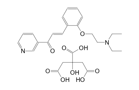 (2E)-3-{2-[2-(diethylamino)ethoxy]phenyl}-1-(3-pyridinyl)-2-propen-1-one 2-hydroxy-1,2,3-propanetricarboxylate
