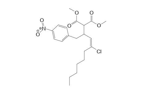 Dimethyl (E)-2-(4-chloro-1-(4-nitrophenyl)dec-3-en-2-yl)malonate