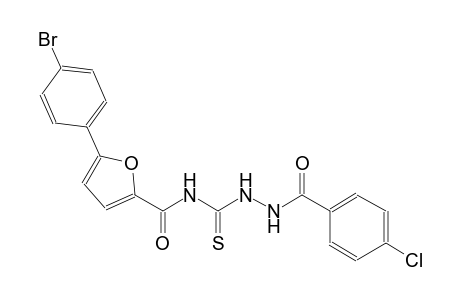 5-(4-bromophenyl)-N-{[2-(4-chlorobenzoyl)hydrazino]carbothioyl}-2-furamide