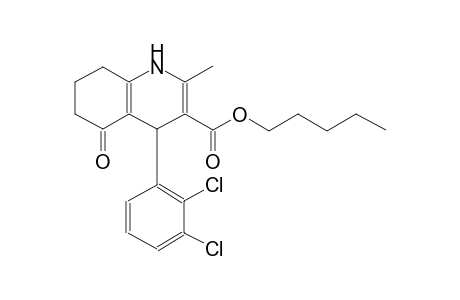 pentyl 4-(2,3-dichlorophenyl)-2-methyl-5-oxo-1,4,5,6,7,8-hexahydro-3-quinolinecarboxylate